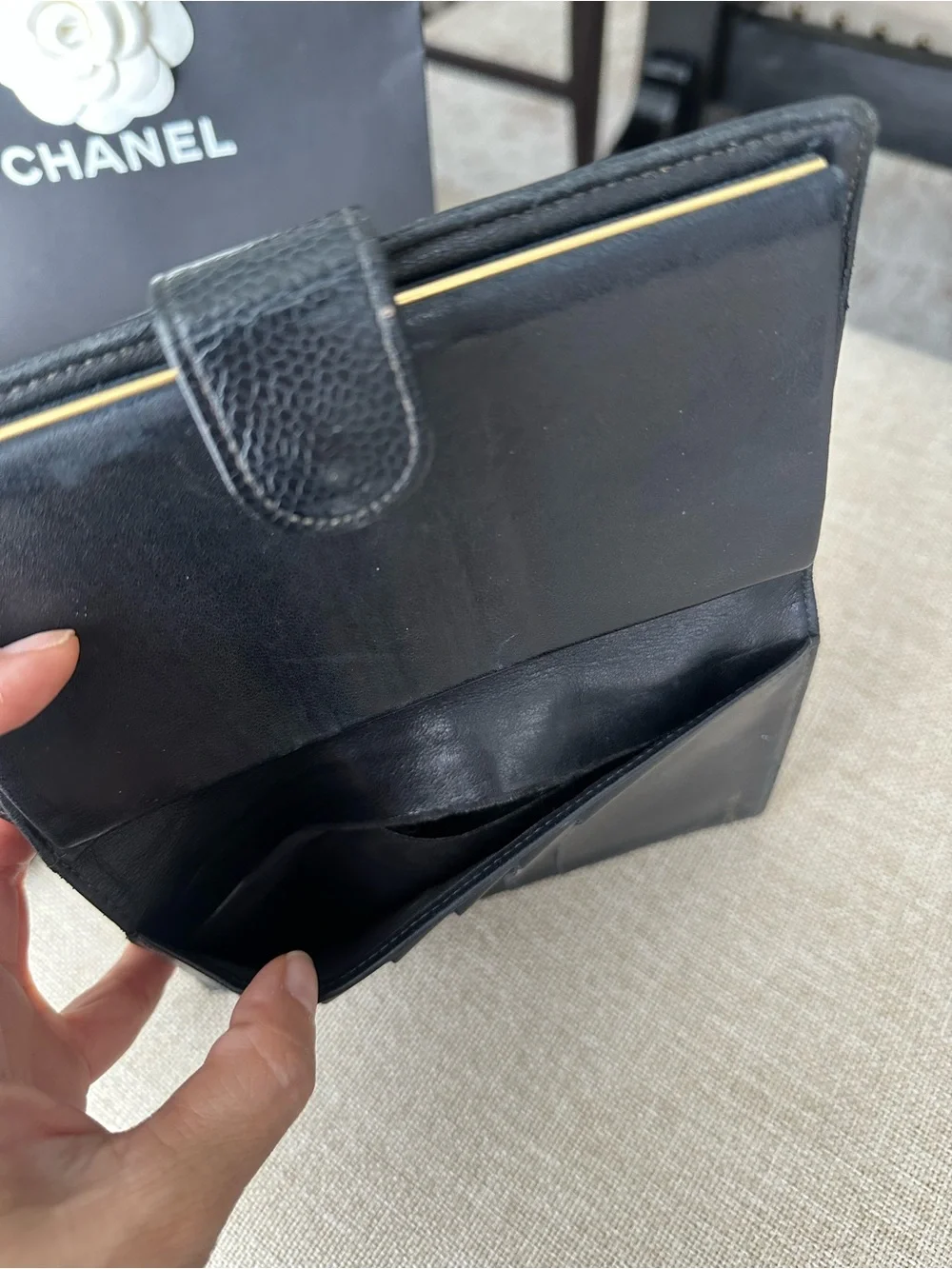 CHANEL authentic black